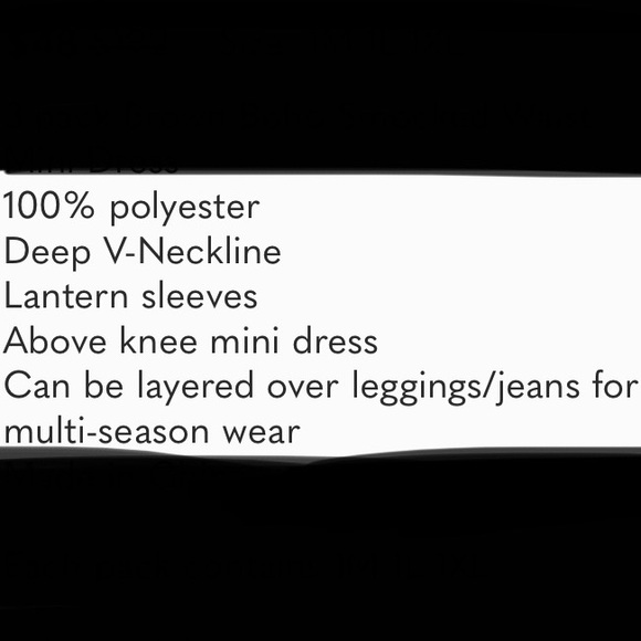 Cute Brown Boho Dress. Boutique New Fun & Flirty - Picture 7 of 7